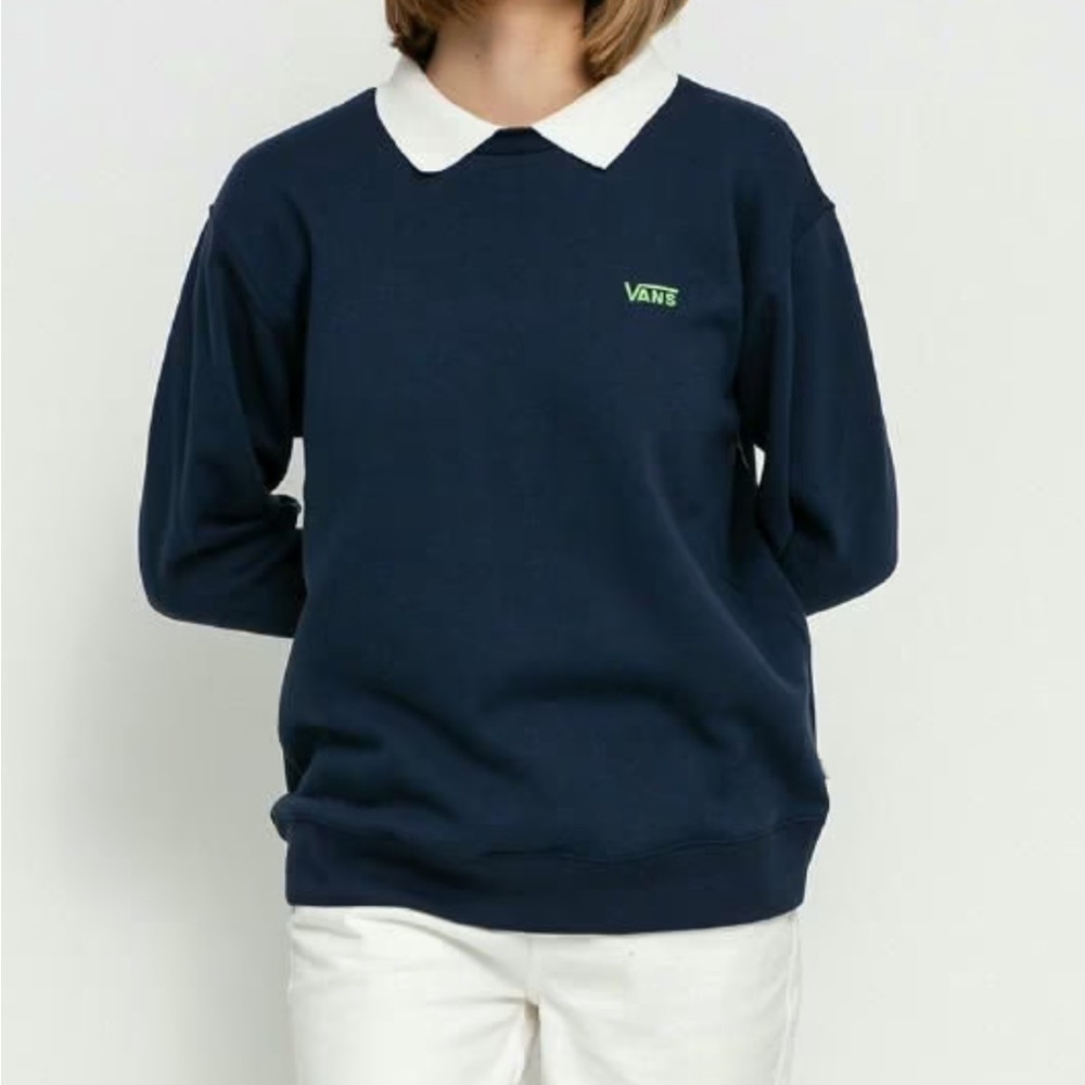 VANS WOMANS BRIGHTON POLO CREW LS MEDIUM - Picture 2 of 7